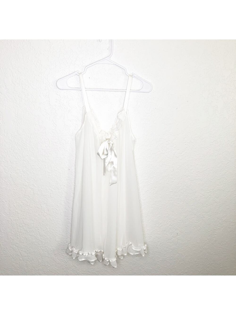 In Bloom white sheer nightgown size Large NWOT